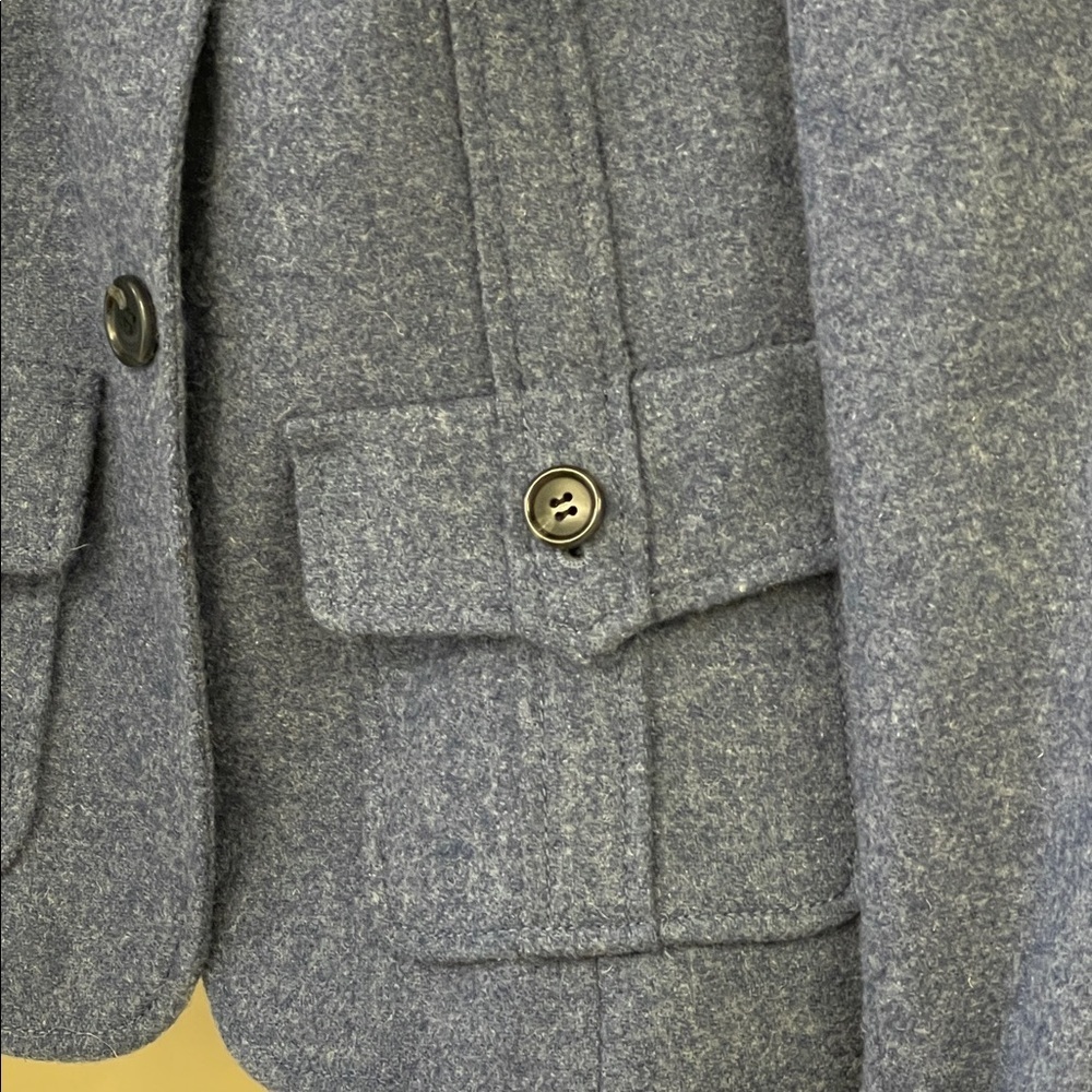 Talbots Wool Blend Blue Blazer Jacket 10P Classic Workwear - Picture 4 of 8